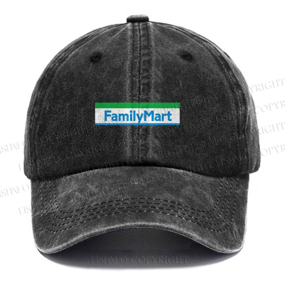 Unisex Vintage FamilyMart Casual Washed Cap