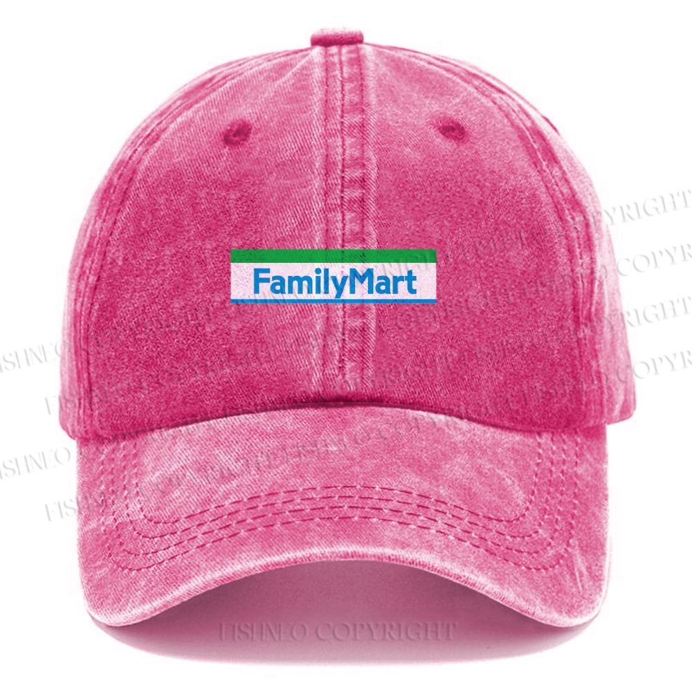 Unisex Vintage FamilyMart Casual Washed Cap