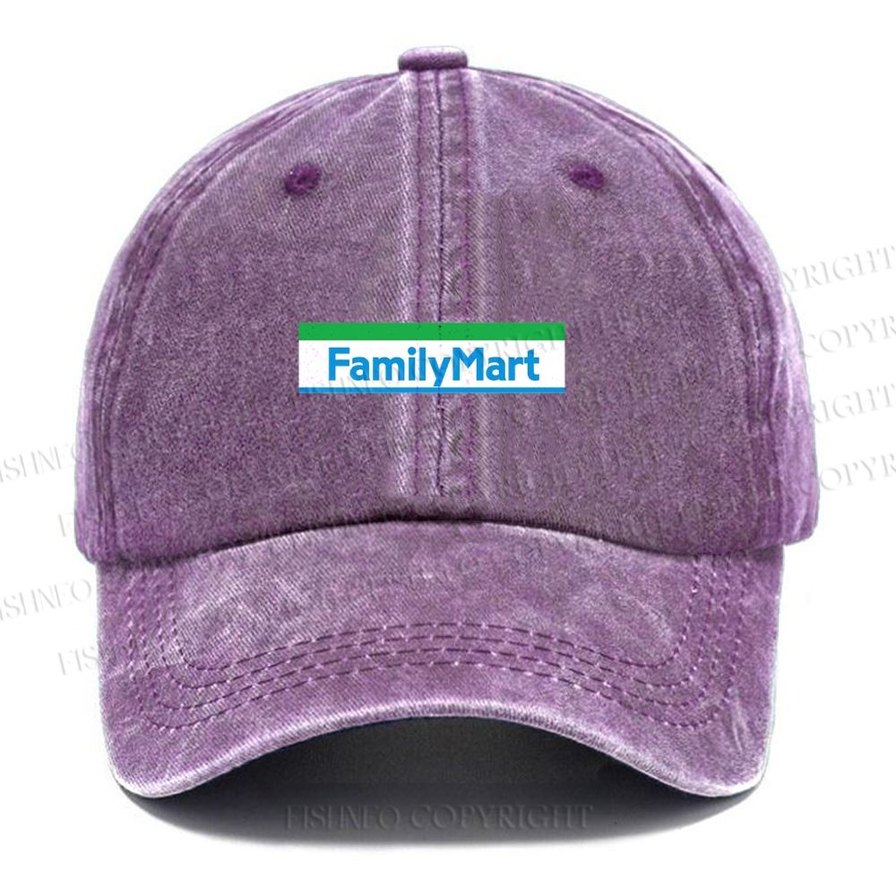 Unisex Vintage FamilyMart Casual Washed Cap