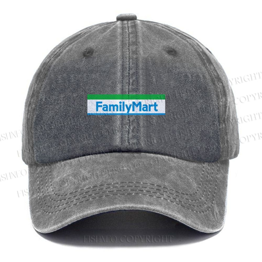 Unisex Vintage FamilyMart Casual Washed Cap