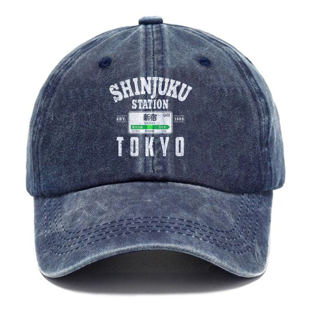 Shinjuku Station Yamanote Line Washed Cap
