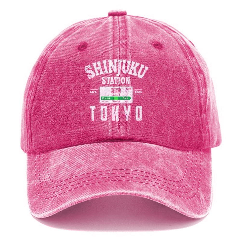 Shinjuku Station Yamanote Line Washed Cap