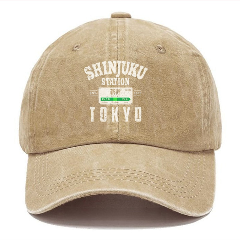 Shinjuku Station Yamanote Line Washed Cap