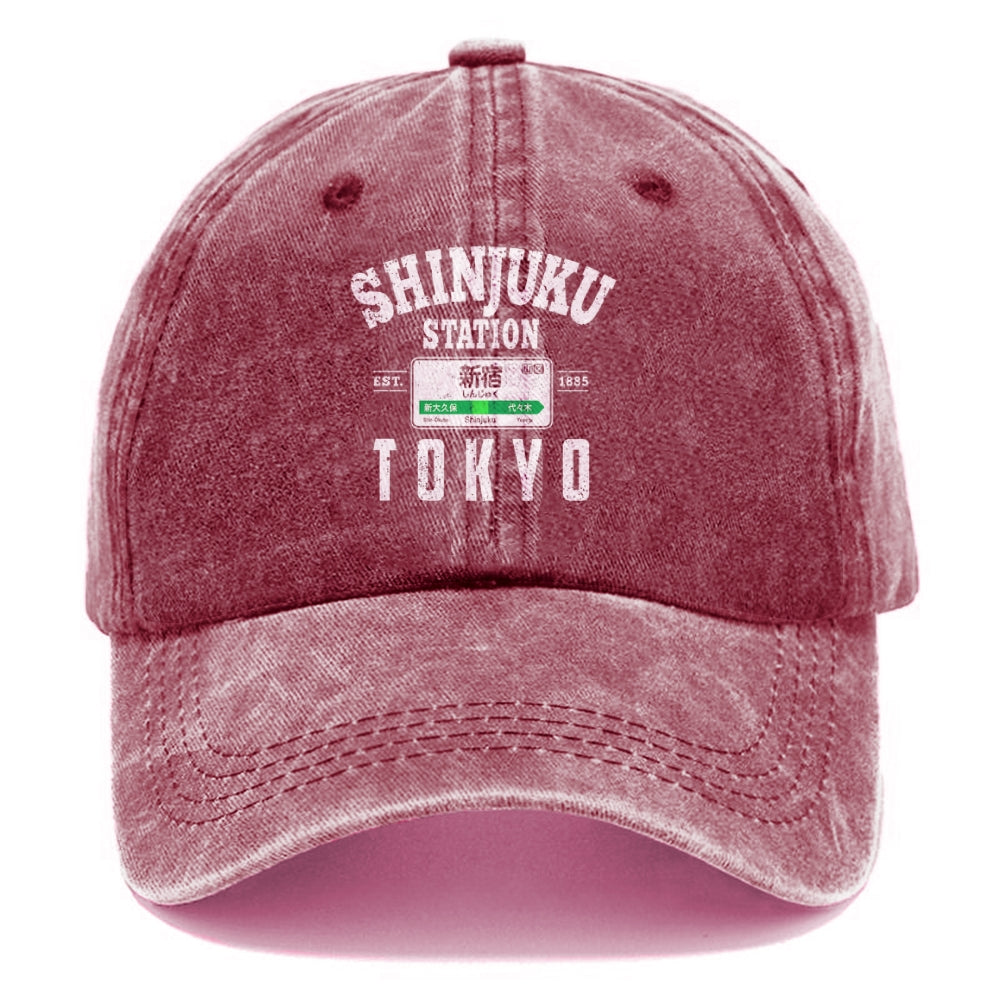 Shinjuku Station Yamanote Line Washed Cap