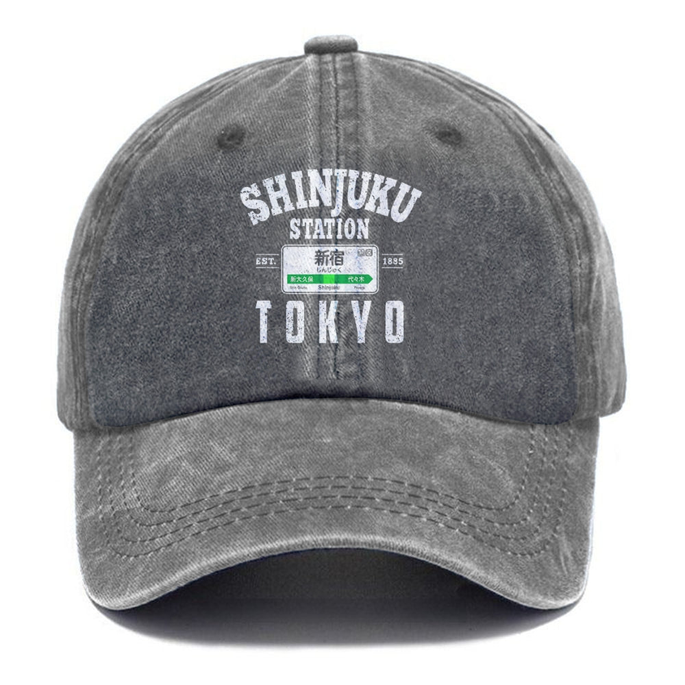 Shinjuku Station Yamanote Line Washed Cap