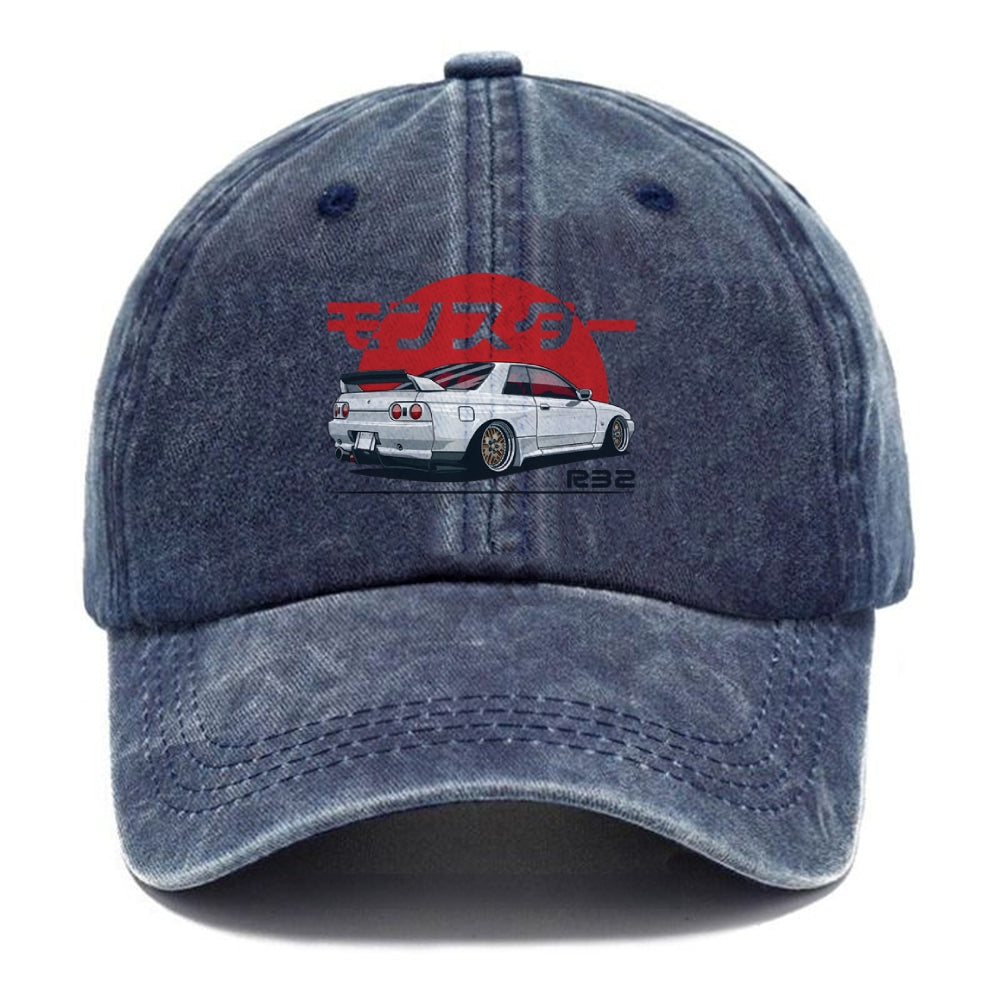 Monster. Skyline R32 GTR Washed Cap