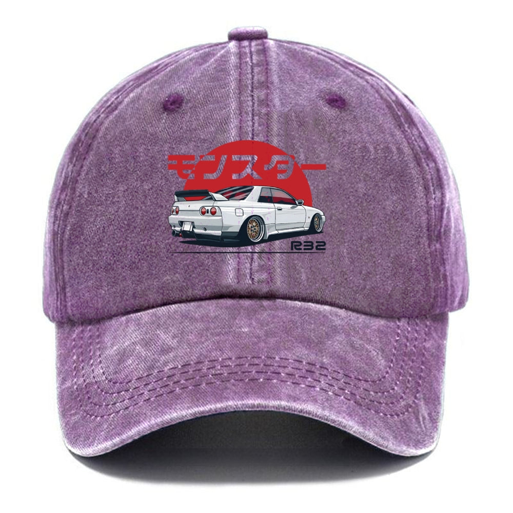 Monster. Skyline R32 GTR Washed Cap