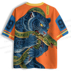 Blue Tiger Got Snake Jersey Shirts
