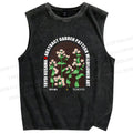 Unisex Yayoi Kusama Daisy Printed Washed Tank Top