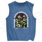 Unisex Yayoi Kusama Daisy Printed Washed Tank Top