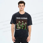 Unisex Yayoi Kusama Daisy Printed Washed Tee