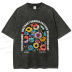 Unisex Yayoi Kusama Poppy Printed Washed Tee