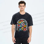 Unisex Yayoi Kusama Poppy Printed Washed Tee
