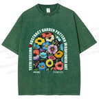 Unisex Yayoi Kusama Poppy Printed Washed Tee