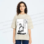 Unisex Japanese Anime Mononoke Printed Washed Tee
