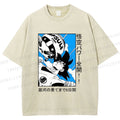 Unisex Goku Printed Washed Tee