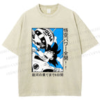 Unisex Goku Printed Washed Tee