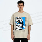 Unisex Goku Printed Washed Tee