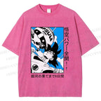 Unisex Goku Printed Washed Tee