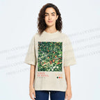 Unisex Yayoi Kusama Flower Printed Washed Tee