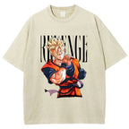 Unisex Dragon Ball Z Gohan Printed Washed Tee