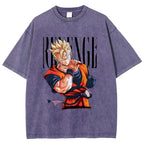Unisex Dragon Ball Z Gohan Printed Washed Tee