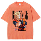 Unisex Dragon Ball Z Gohan Printed Washed Tee