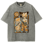 Unisex Dragon Ball Goku Printed Washed Tee