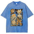 Unisex Dragon Ball Goku Printed Washed Tee