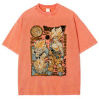 Unisex Dragon Ball Goku Printed Washed Tee