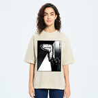 Unisex The Purrsistence Of Meowmory Printed Washed Tee