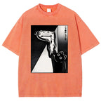 Unisex The Purrsistence Of Meowmory Printed Washed Tee
