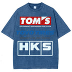 Tom's, Toyo Tires, HKS Vintage Wash Japanese Design T-Shirt