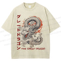Unisex The Great Dragon Printed Washed Tee