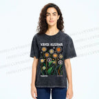Unisex Yayoi Kusama Dandelion Printed Washed Tee