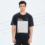 Unisex Yayoi Kusama 3D Polka Dots Printed Washed Tee