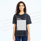 Unisex Yayoi Kusama 3D Polka Dots Printed Washed Tee