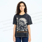 Unisex  Dragon Guardian Printed Washed Tee