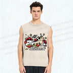Unisex Astro Boy Printed Washed Tank Top