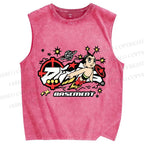 Unisex Astro Boy Printed Washed Tank Top