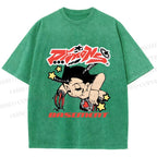 Unisex Astro Boy Printed Washed Tee