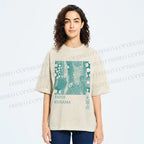 Unisex Yayoi Kusama Dots Printed Washed Tee
