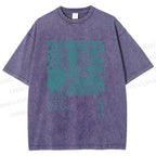 Unisex Yayoi Kusama Dots Printed Washed Tee