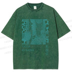 Unisex Yayoi Kusama Dots Printed Washed Tee