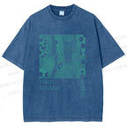 Unisex Yayoi Kusama Dots Printed Washed Tee