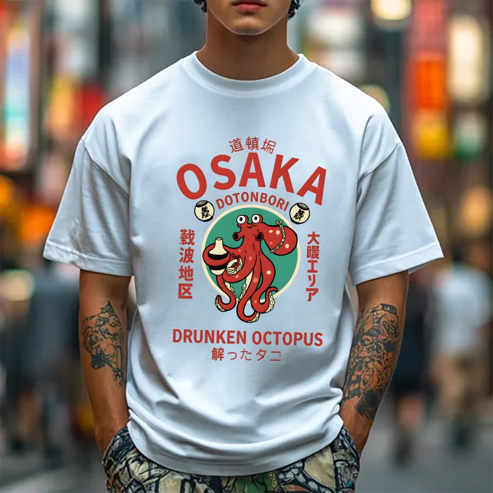 Drunken Octopus Japanese Style Classic Tee