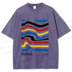 Unisex Bauhaus Ribbon Printed Washed Tee
