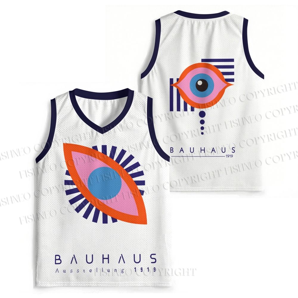 Unisex Bauhaus Eye Printed Jersey Tank