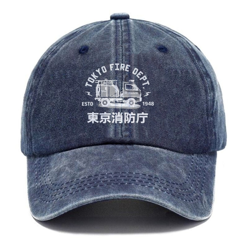 Tokyo Fire Dept Washed Cap