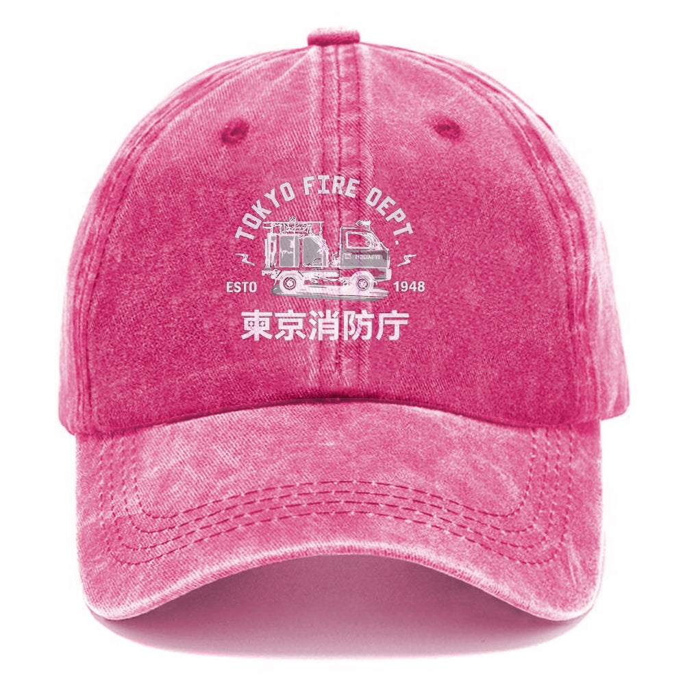 Tokyo Fire Dept Washed Cap